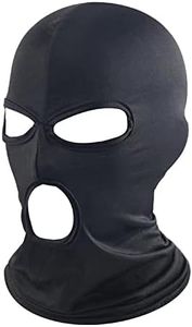 WYSUMMER Balaclava Face Mask,Women Men Thin Lycra Three Holes Full Face Mask for Motorcycle Bike Hunting Cycling Cap Ski (Black)