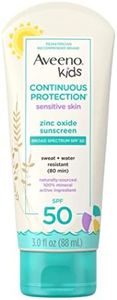 Aveeno Kids Continuous Protection Zinc Oxide Mineral Sunscreen (Pack of 2)