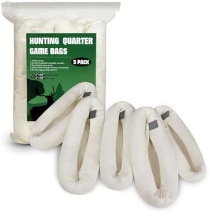 Game Bags Elk, 48in Hunting Meat Bags, 5-Pack Rolled Quarter Bag For Deer | Reusable & Breathable Game Bags Hunting, Game Bags Deer with Reflective Strip for Elk, Caribou, Deer, Moose, Antelope, Duck
