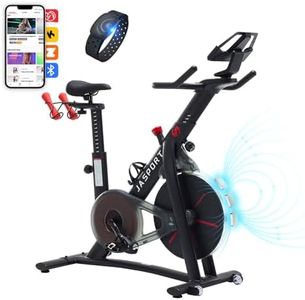 JASPORT Smart Indoor Speedbike S3 | leise Heimtrainer | Magnetbremssystem und kraftvoller Riemen | App mit Video on Demand Trainingskursen | Kinomap & Zwift kompatibel | inkl. Pulsgurt