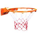 Kids Basketball Hoop 14in Heavy Duty Dunks Steel Basketball Rim Suitable for Size 5 Ball Basketball Rim Replacement for Wall, Backboard, Set 1 Basketball Rim