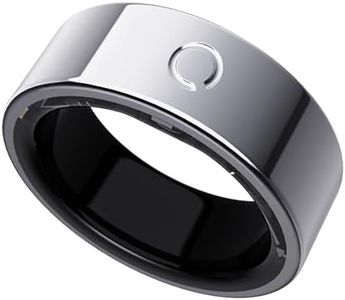 opove O Ring Smart Ring, Fitness Trackers Rings with Sleep/Stress/Heart Rate/Women's Health Monitoring, No Subscription, Comfortable Wearing, Long Using, Fitness Ring for Android & iOS, Silver-Size10