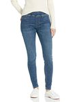 Amazon Essentials Women's Pull-on Denim Jegging, New Medium Wash, 16 Regular