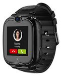 XPLORA XGO 2 - Watch Phone for children 4G - Calls, Messages, Kids School Mode, SOS function, GPS Location, Camera, Torch and Pedometer - (Subscription Required) (BLACK)