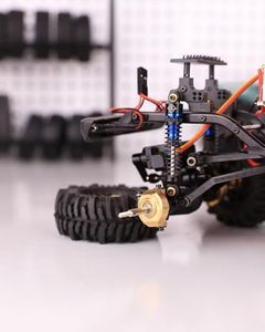 FEDCO SCX24 Brass Steering Knuckles RC Counterweights for Axial SCX24 Gladiator Bronco C10 JLU Deadbolt GX470 Upgrade Parts 1/24 RC Crawler