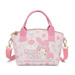 JADOUR Hello My melody Bag Anime kitty Tote bag kitty Satchel Bag Kuromibag With Cinnamorollwallet (melody), Multicolor, Small