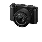 Fujifilm X-M5 26.1MP APS-C X-Trans CMOS 4 with 15-45 f/3.5-5.6 Lens|Retro Style mirrorless Compact Travel Camera|6.2k vlogging|High Speed Recording FHD 240fps|Advance AF for Street/Lifestyle - Black