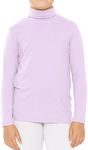 Girl's Oh So Soft Long Sleeve Turtleneck Lavender Medium