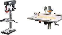 Shop Fox 13-Inch Bench-Top Drill Press/Spindle Sander Bundle with Drill Press Table