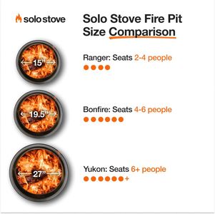 Solo Stove Bonfire 2.0 Smokeless Fire Pit with Stand – Stainless Steel, Portable, Water Color, 49.5 x 44.5 cm