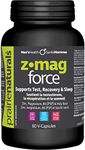 Prairie Naturals Z Mag Force better bones/teeth, tissue formation, muscle function maintenance. Electrolyte balance, normal acid-base metabolism, form red blood cells. Holy Basil. Zinc. Magnesium. B6 P5P. Better testosterone level. Non-GMO. Dairy free. Gluten free - 60 Vegan capsules