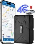 TKMARS 4G GPS Tracker 7800mAh Long Standby Magnetic Car GPS Tracker for Cavaran Truck Motorbike, Global Realtime Tracking+ Notification no Subscription GPS Tracker, SIM Included with Free APP TK915