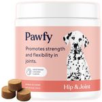 Pawfy Dog Hip & Joint Soft Chews - Total Joint Care | Anti-Inflammatory | Arthritis Relief | Strength & Flexibility | Natural Recovery | with Glucosamine + Chondroitin