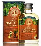 Siberian Pine Nut Oil Enriched with Pine Resin – 5%, Premium Quality, Extra Virgin, First Cold Press, 100 ml – 3.4 Fl Oz