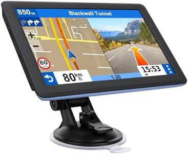 7" GPS Navigator for Car Truck RV, Car GPS Navigation System with 2025 Maps, Lifetime Free Updates, Voice Guidance, Speed & Red-Light Camera Alerts, Custom Truck Routing