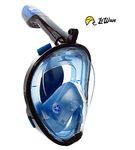 LeWave Snorkel Mask Full Face – Snorkeling Set Anti-Fog & Anti-Leak Diving Mask – 180° Panoramic View, Camera Mount - Scuba Underwater Valve Lock – for Kids, Youth & Adults - Men & Women (Blue, L-XL)