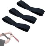 MaPctSy Baseball Swing Trainer Softball Training Equipment for Batting Practice Aid, Elastic Slot Bands Universal for All Age Beginners Black 3pcs (3)