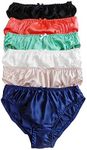Yavorrs Women Pure Mulberry Silk Panties Briefs Soft Underwear (as1, alpha, l, regular, regular, 6 Pack A)