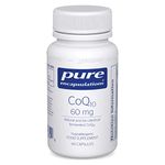 Pure Encapsulations - CoQ10 60mg - Natural and Bio-Identical Fermented Coenzyme Q10-60 Capsules