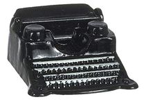 International Miniatures Dollhouse Typewriter Black