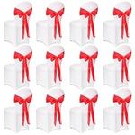 Oudain 12 Pcs White Folding Chair C