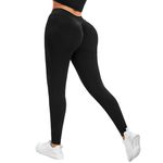 Yaavii Scrunch Butt Seamless Workout Leggings for Women Low Waisted Yoga Pants Ruched Tights