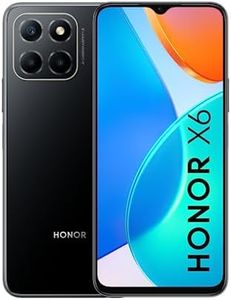 HONOR X6 Téléphone Portable, Smartphone Batterie 5000 mAh, Triple Caméra 50 MP, Double SIM 6,5 Pouces, 4 + 64 Go, Stockage Extensible 1 to, Android 12 Applis Google intégrées, Noir