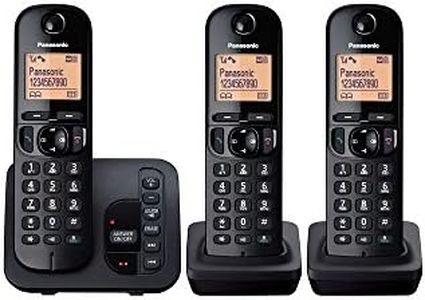 Panasonic Kx-Tgc223Eb Dect Cordless Phone With Answering Machine, Black