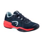 HEAD Unisex Youth Sprint 3.5 Junior Tennis Shoe, Blueberry Coral, 31.5 EU