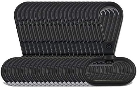 BIKICOCO 1'' Swivel Trigger Bolt Snap Hook Lobster Claw Clasp Clip, Oval-Ring Ended, Black - Pack of 20