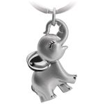 FABACH Elephant Keyring Jumbo - Cute Elephant Lucky Charm for Women - Elephant Pendant for Best Friend - Keyring Elephant Gift for Elephant Lovers, silver, standard size, Classic