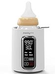 MOMYEASY Bottle Warmer, 2 Min Fast Baby Bottle Warmer for Breastmilk Formula and Baby Food, Steam Heating Bottle Warmer for All Bottles, Accurate Temperature Control with Timer, Auto Shut-Off