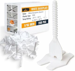 ALBO Tile Leveling System Base Plates 1/16" - 250 PCS - Professional Floor & Wall Spacers, Anti-Lippage Installation Clips for All Tile Formats, Self-Leveling Spacer System new