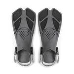 olpad Professional Adjustable Open Heel Swim Fins for Scuba Diving, Snorkeling & Freediving, Lightweight Flippers for Adults & Kids Water Sports, Adjust Straps for Enhanced Propulsion in Pool & Ocean