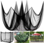 Mosquito Netting Garden Mesh Netting,33x10Ft Bird Garden Screen Mesh NettingBarrier Hunting Blind Plant Protecting Net, Insect Netting for Balcony, Apartments, Garden Patio（Black）