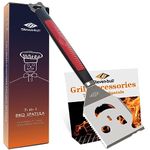 Grill Spatula for Outdoor Grill, 7-in-1 BBQ Tools Utensils, Extra Long Grill Accessories, Box Package, BBQ Gifts for Men