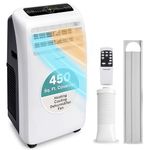 SereneLife 12,000 BTU Portable Air Conditioner– 4-in-1 AC Unit w/Cooling, Dehumidifier, Heater, & Fan– Includes Remote Control, Window Mount Kit, Quiet Operation, 24-Hour Timer