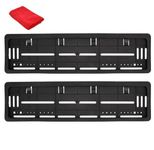 Un-Breakable Car Number Plate Frame (6 Month Manuf Warranty) Car Plate Cover Set of Two Pcs. (Front and Back) Compatible for All IND Car Models