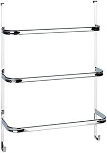 Wenko Irpinia 3 Rail Over Door Towel Rack, Chrome