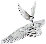 Chrome Flying Eagle Logo Car Hood Ornament Metal Stickers Hood Ornaments for Trucks Auto 3D Stand Decal Bonnet Univeral Emblem Badge Sculpture…