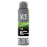Dove Men+Care Dry Spray Antiperspirant, Stain Defense Fresh, Anti-White Marks, 72-hour Sweat & Odour Protection, 107g