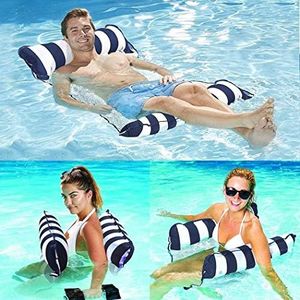 Inflatable Pool Floats Water Hammock, 4-in-1 Floats for Swimming Pools, lilo pool inflatables, Lounge Chair Beach Lounge Air Mattress Pool Party Toys Games for Adult kids