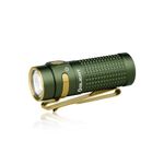 OLIGHT Baton4 EDC Small Pocket Flashlight 1300 Lumens, LED Rechargeable Lighting Tools with 6 Output Modes, Best Mini Light for Camping, Hiking, Mountaineering, Household (OD Green)