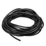 sourcing map 12 Gauge Silicone Wire 12AWG Electrical Wire Stranded Wire High-Temperature Hookup Wire Flexible Tinned Copper Wire Black 7.5m/24.6ft for Car Model Manipulator Electric Appliances