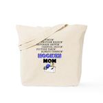 CafePress HOCKEY MOM Tote Bag Natural Canvas Tote Bag, Reusable Shopping Bag