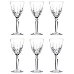 RCR 6X 290ml Crystal Glass Red Wine Glasses Orchestra Range Red White Goblets Stemware Glass Set - Gift Boxed - Made in Italy Crystal