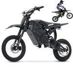 VIPCOO H3 Electric Dirt Bike for Adults Teens, Electric Motorcycle for Kids 220Nm Motor-60° Slope,48V/23Ah Removable Battery,Dual Hydraulic Brakes & Full Suspension Fit Age 13+