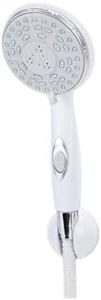 Camco RV/Marine Shower Head Kit | Conserve Water with Convenient On/Off Switch | Ergonomically Designed | White (43714)