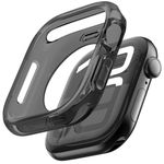 CASEOLOGY by Spigen Capella Cover Case Compatible with Apple Watch 10 (46mm) Apple Watch 10 (46mm) Case Cover with Clear and Flexible TPU Material (TPU | Clear Black)