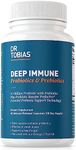 Dr. Tobias Deep Immune Probiotics & Prebiotics, 4.4 Billion CFU Probiotics for Women & Men, Supports Digestive Health, Gut Immune Function, Nutrient Absorption, 60 Capsules, 30 Servings